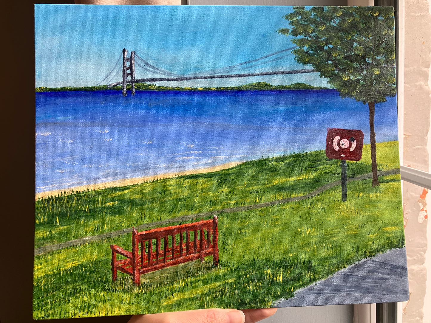 Humber Bridge from a Lonely Bench