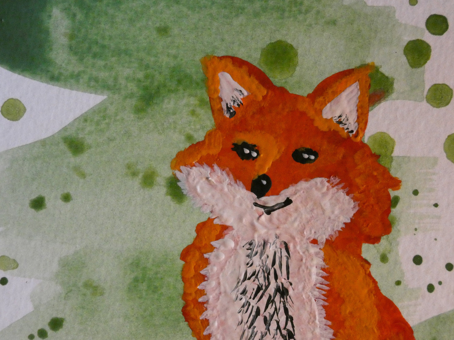 Proud Fox Original Watercolour Painting